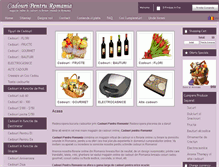 Tablet Screenshot of cadouripentruromania.com